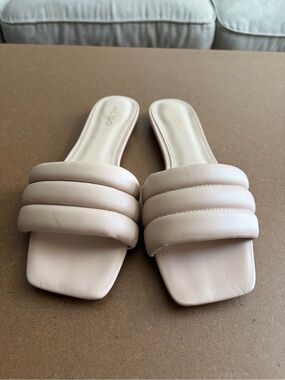ALDO Women’s Padded Slide Sandals in Light Beige